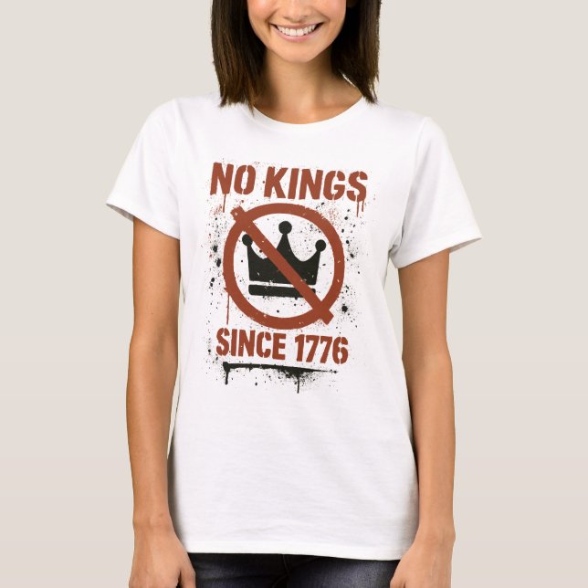 Camiseta Protesto no Dia Sem Reis na América (Frente)