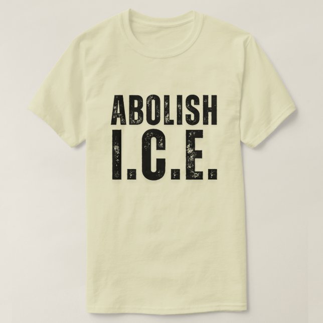 Camiseta Protesto pela Abolição do ICE (Frente do Design)