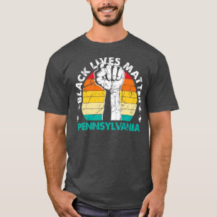 Camiseta Protesto político negro na Pensilvânia