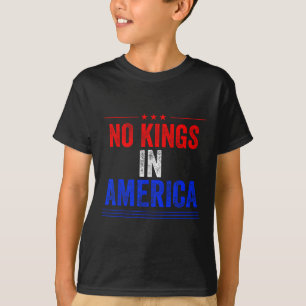 Camiseta Protesto Sem Reis na Bandeira da América Salva Dem