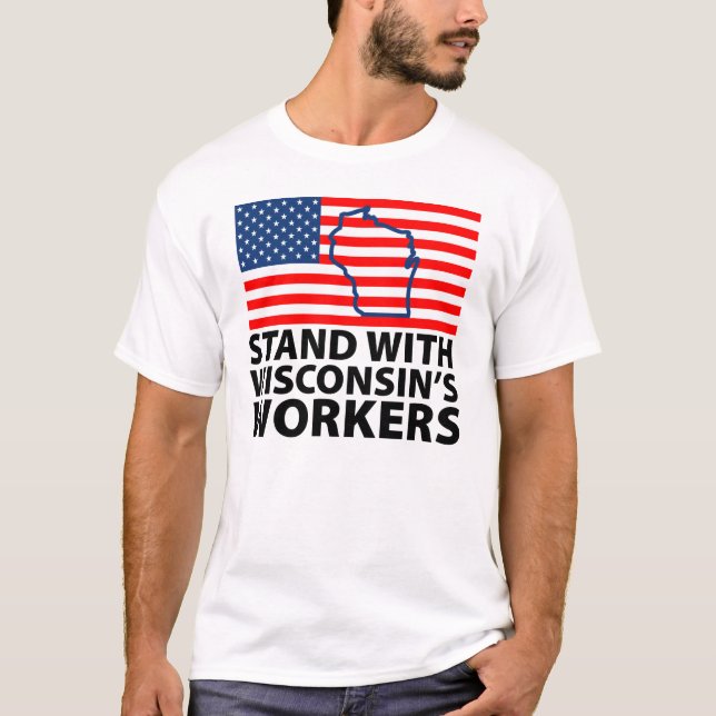 Camiseta Protestos de Wisconsin (Frente)