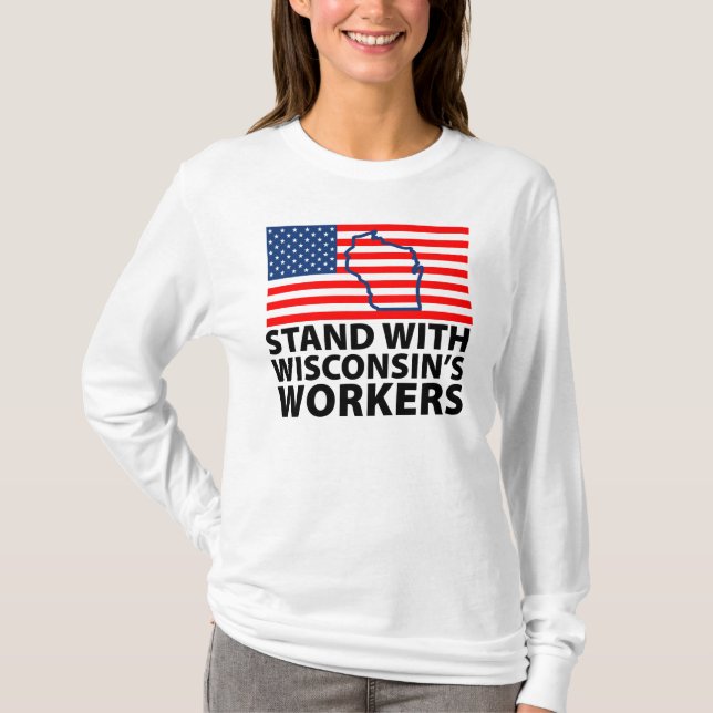 Camiseta Protestos de Wisconsin (Frente)