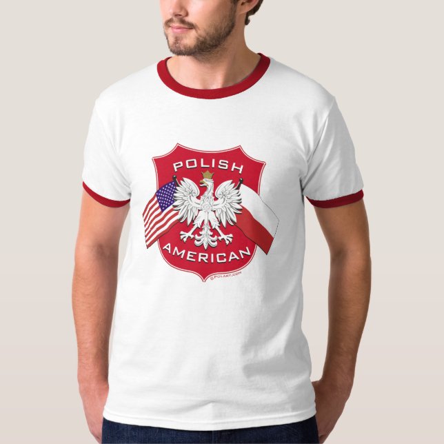 Camiseta Protetor americano polonês (Frente)