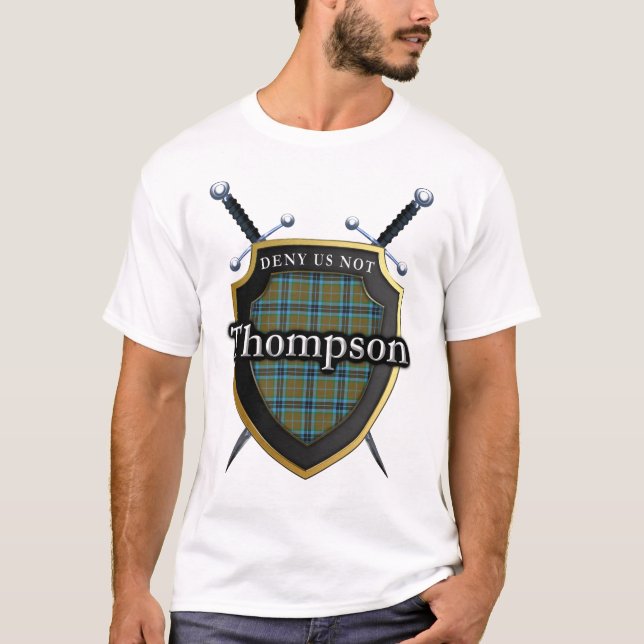 Camiseta Protetor corajoso do Scottish do Tartan de (Frente)