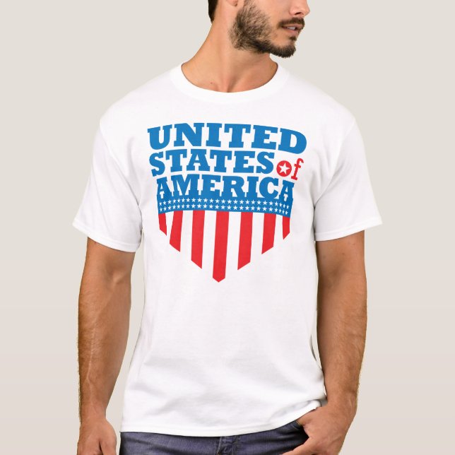 Camiseta Protetor da bandeira dos EUA - 02 (Frente)
