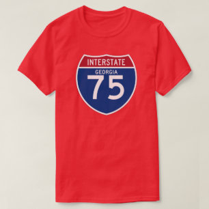 Camiseta Protetor da estrada nacional de Geórgia GA I-75 -