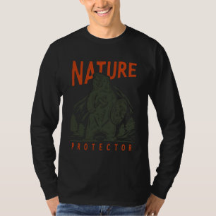 Camiseta Protetor da Natureza Urso Ambiente Grizzly Guerrei