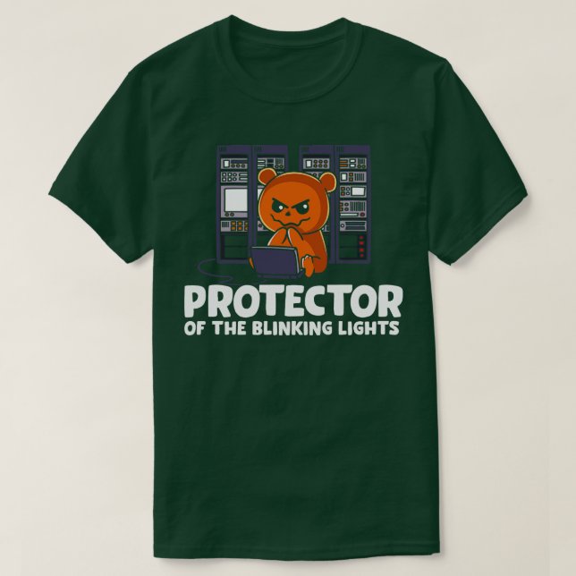 Camiseta Protetor da rede das luzes intermitentes (Frente do Design)