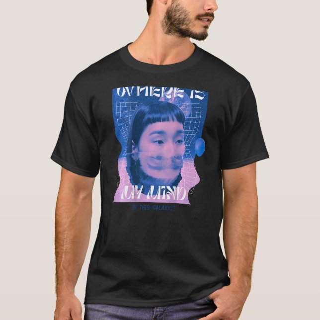 Camiseta protetor de festas de Vaporwave EDM da impressão T (Frente)