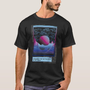Camiseta protetor de festas de Vaporwave EDM da impressão T