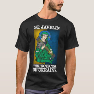 Camiseta Protetor De Ondas De santo Da Ucrânia Clássica