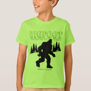 Camiseta Protetor do país de Bigfoot da floresta