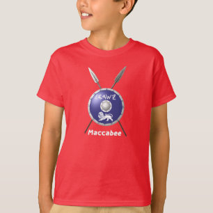 Camiseta Protetor e lanças de Maccabee