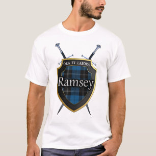 Camiseta Protetor & espadas da xadrez de Tartan de Ramsey