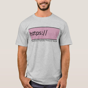 Camiseta protocolo de transferência de hipertexto https seg