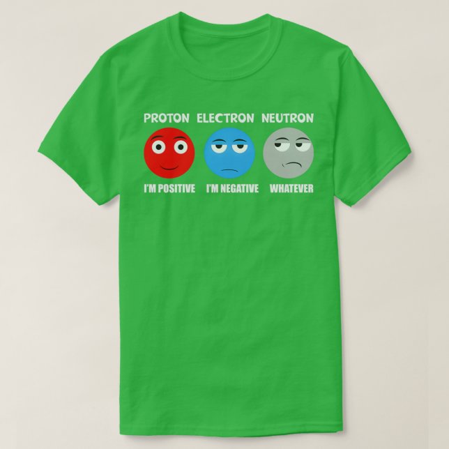 Camiseta Proton Eletron Neutron  (Frente do Design)