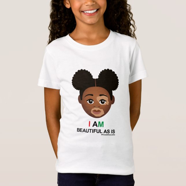 Camiseta #Proud2BNaturalMe #BeauBonitoComo É #Vitiligo (Frente)