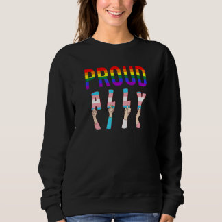 Camiseta Proud Ally Funny Ally Flag LGBT Community Equality