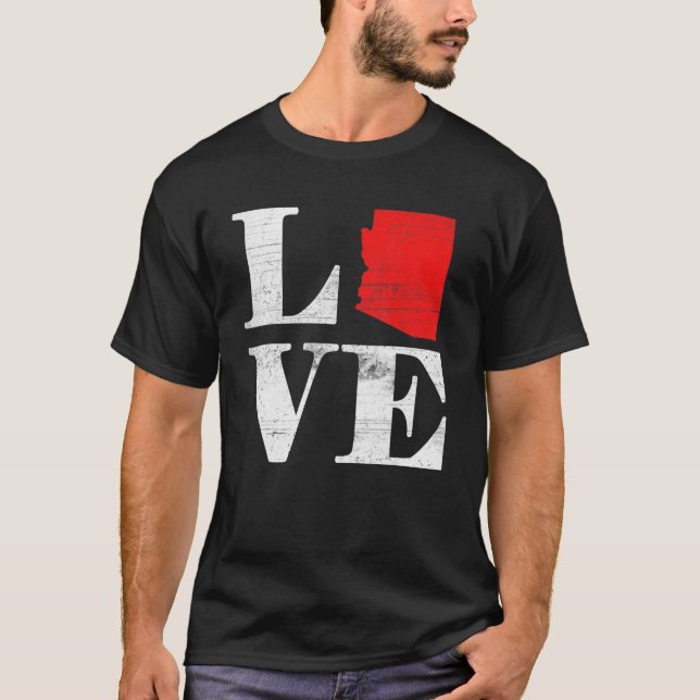 Camiseta Proud America Citizen State Flag Land Map Love Ari (Frente)
