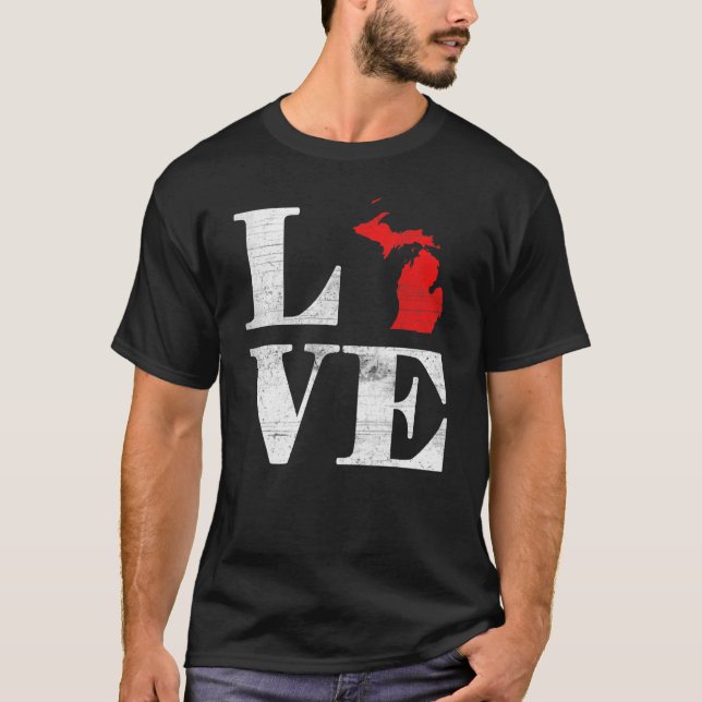 Camiseta Proud America Citizen State Flag Land Map Love Mic (Frente)