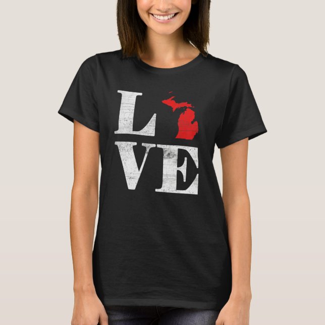 Camiseta Proud America Citizen State Flag Land Map Love Mic (Frente)