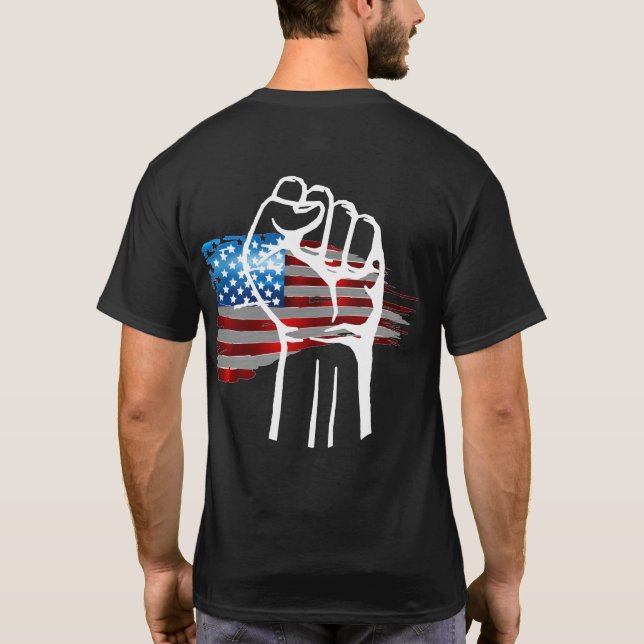 Camiseta PROUD AMERICAN - wht  (Verso)