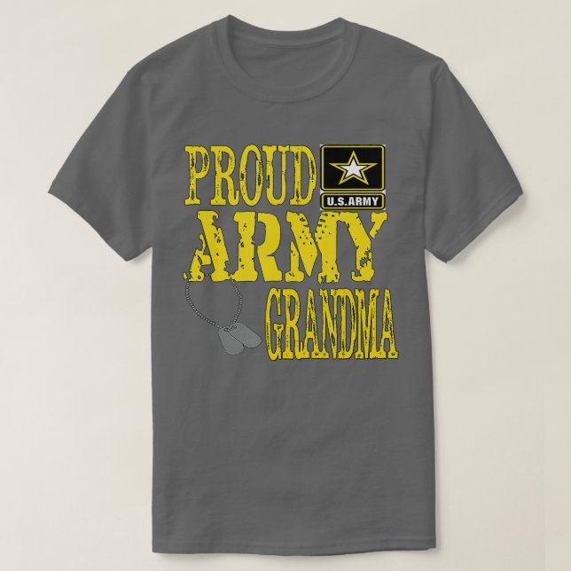 Camiseta Proud Armys Grandma  Military Pride (39)  (Frente do Design)