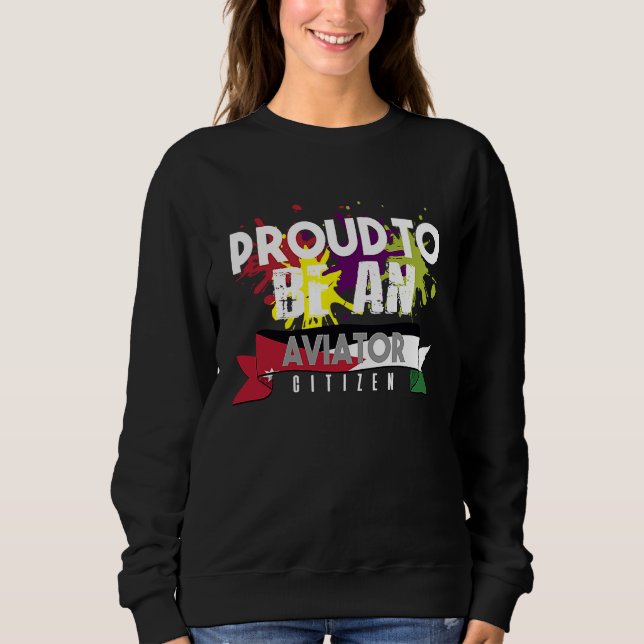 Camiseta Proud aviator citizen Profession career worker wor (Frente)