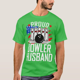 Camiseta Proud Bowler Husband Boliches T