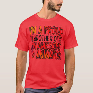 Camiseta Proud brother of an awesome 3d animator retro