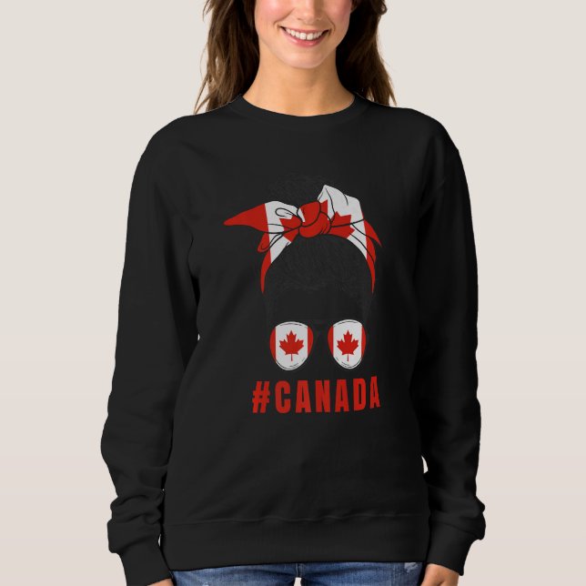 Camiseta Proud Canadian Girl Canada Flag (Frente)