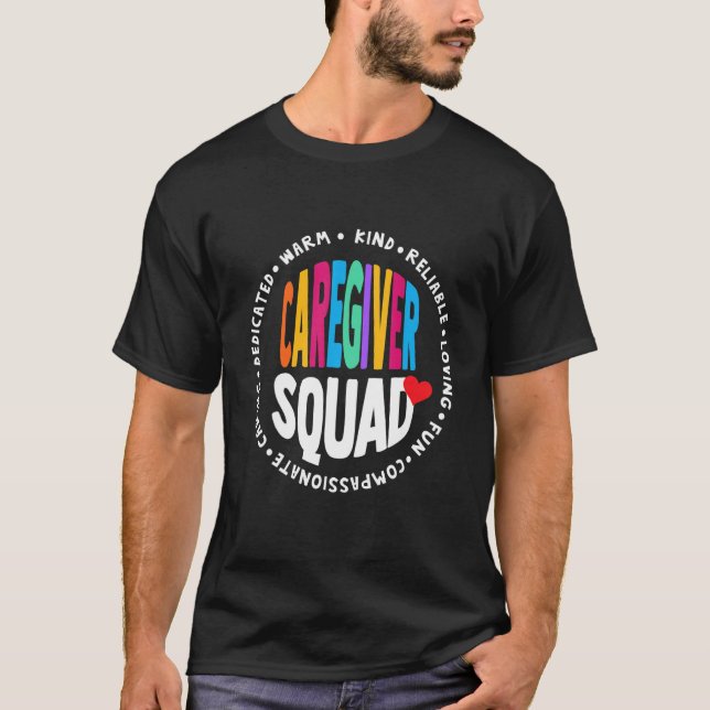 Camiseta Proud Caregiver Squad Nurse Appreciation Week Hear (Frente)