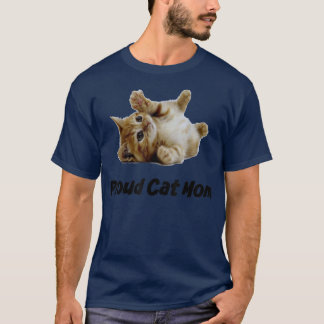 Camiseta Proud Cat Mom Ladies Fitted 
