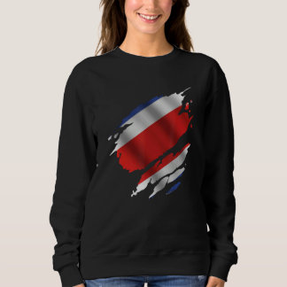 Camiseta Proud Costa Rican Root Torn Ripped Costa Rica Flag