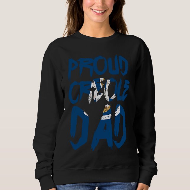 Camiseta Proud Creole Dad History Kriol Louisiana Caribbean (Frente)