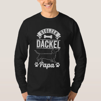 Camiseta Proud Dachshund Dad  Dog Lover