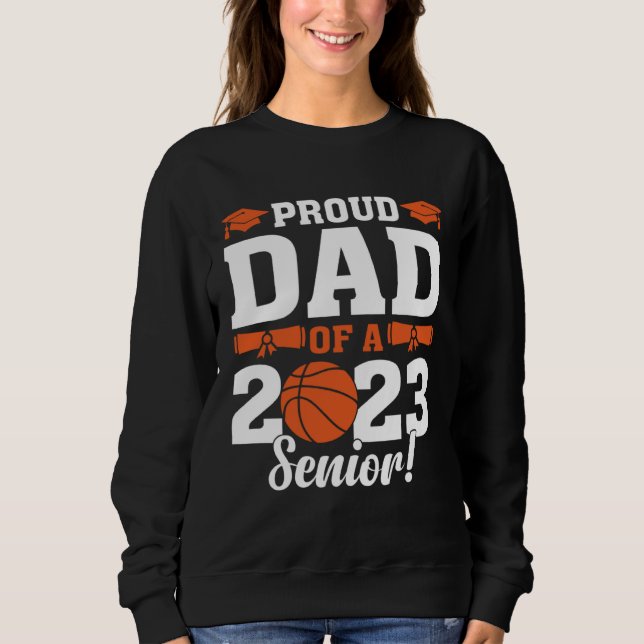 Camiseta Proud Dad of a Basketball Senior 2023  Basketball  (Frente)