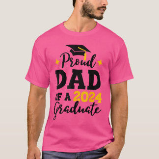 Camiseta Proud Dad of a Class of 2024 Graduate Senior Gradu