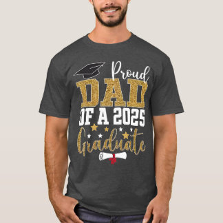 Camiseta Proud dad of a class of 2025 graduate senior gradu