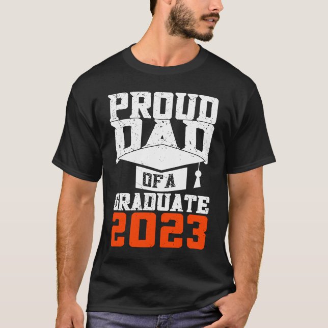Camiseta Proud Dad Of A Graduate  Graduate Graduation (Frente)