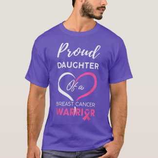 Camiseta Proud Daughter Breast Cancer Family Breast Cancer 