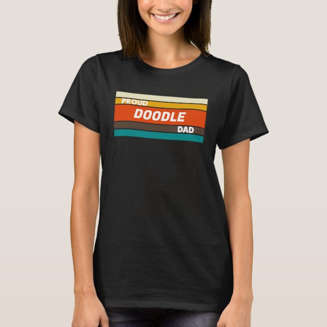 Camiseta Proud Doodle Dad   for Dog (Frente)