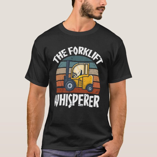 Camiseta Proud Forklift Operator Warehouse Forklift Driver (Frente)