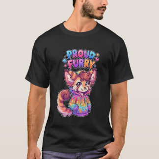 Camiseta Proud Furry Anthro Character Sweet Hoodie Art