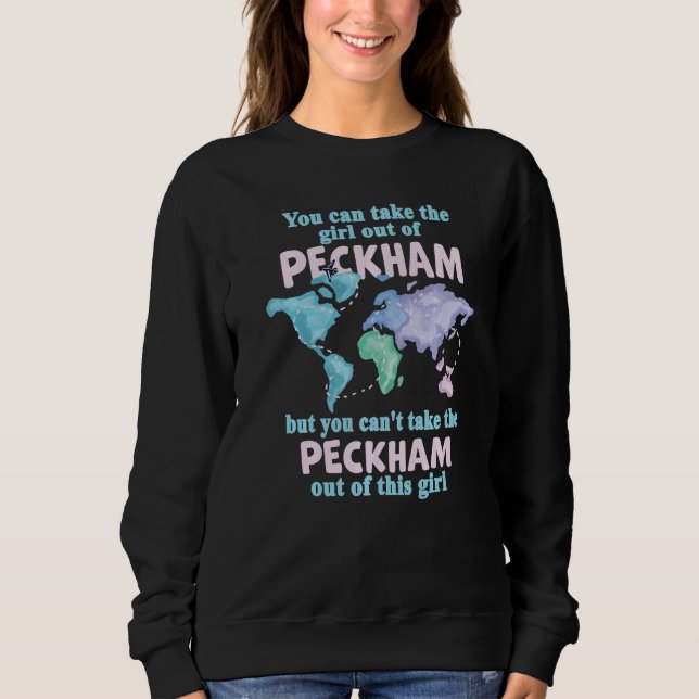 Camiseta Proud Girl From Peckham  Relocation From Peckham (Frente)