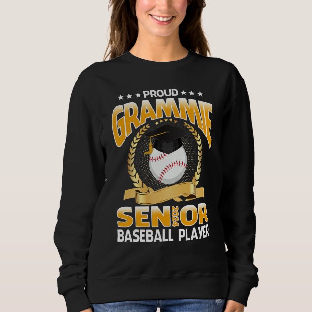 Camiseta Proud Grammie Senior Class Of 2024 Baseball Player (Frente)