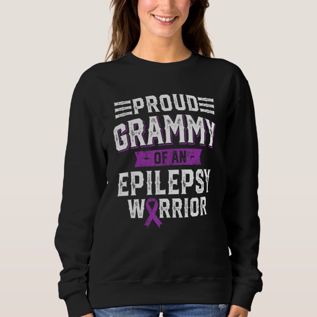 Camiseta Proud Grammy Of An Epilepsy Warrior Awareness Mont (Frente)