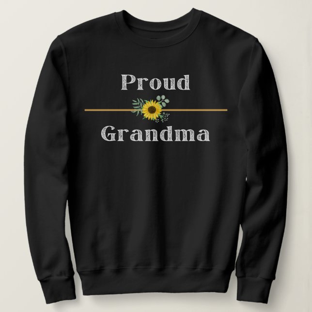 CAMISETA PROUD GRANDMA (Frente do Design)
