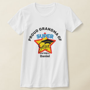 Camiseta PROUD GRANDMA DO Texto Editável Super Formando