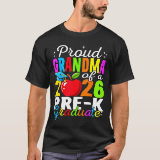 Camiseta Proud grandma of 2026 pre-k graduate mothers day